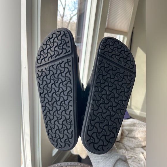 BIRKENSTOCK CANNES LEATHER SANDALS IN BLACK 39 EU 8 US - Picture 11 of 12